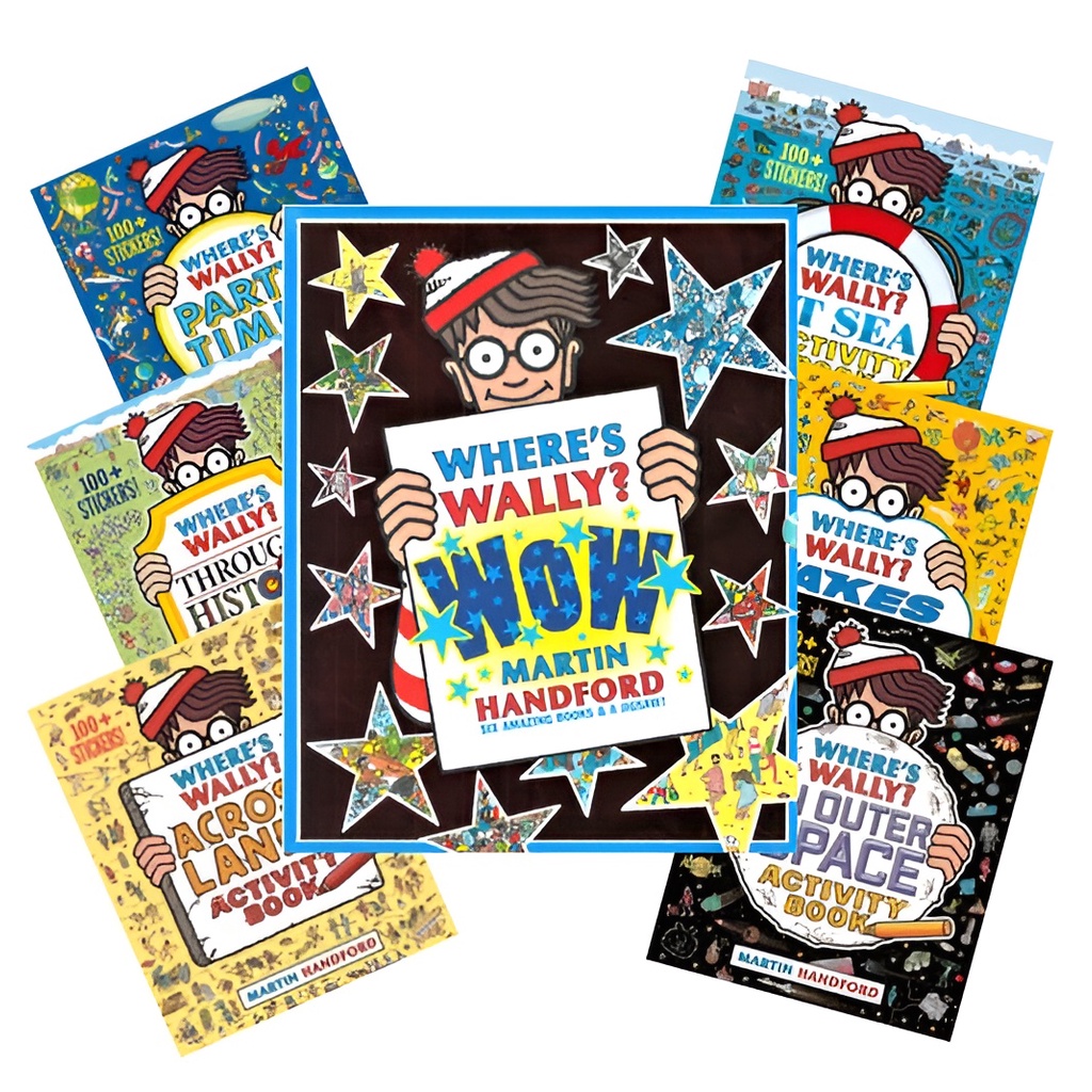 Where's Wally? Wow: Six classic Where's Wally?+Activity Books (12平裝+拼圖組)/Martin Handford【禮筑外文書店】