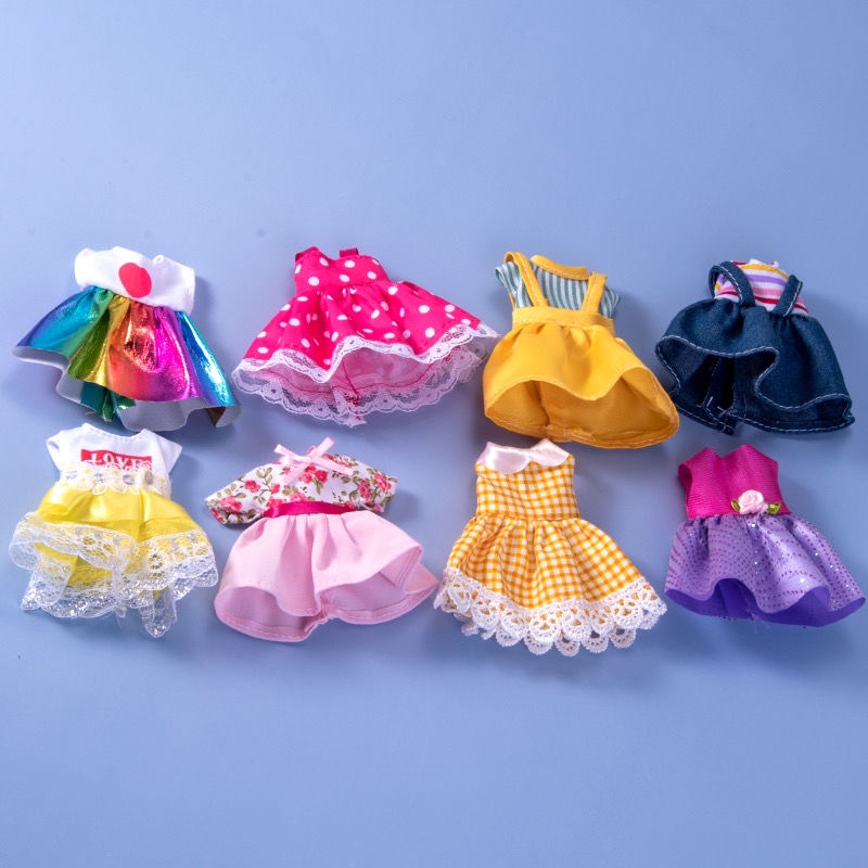 12至17釐米芭比娃娃diy換裝衣服古裝裙子禮服女孩過傢傢玩具