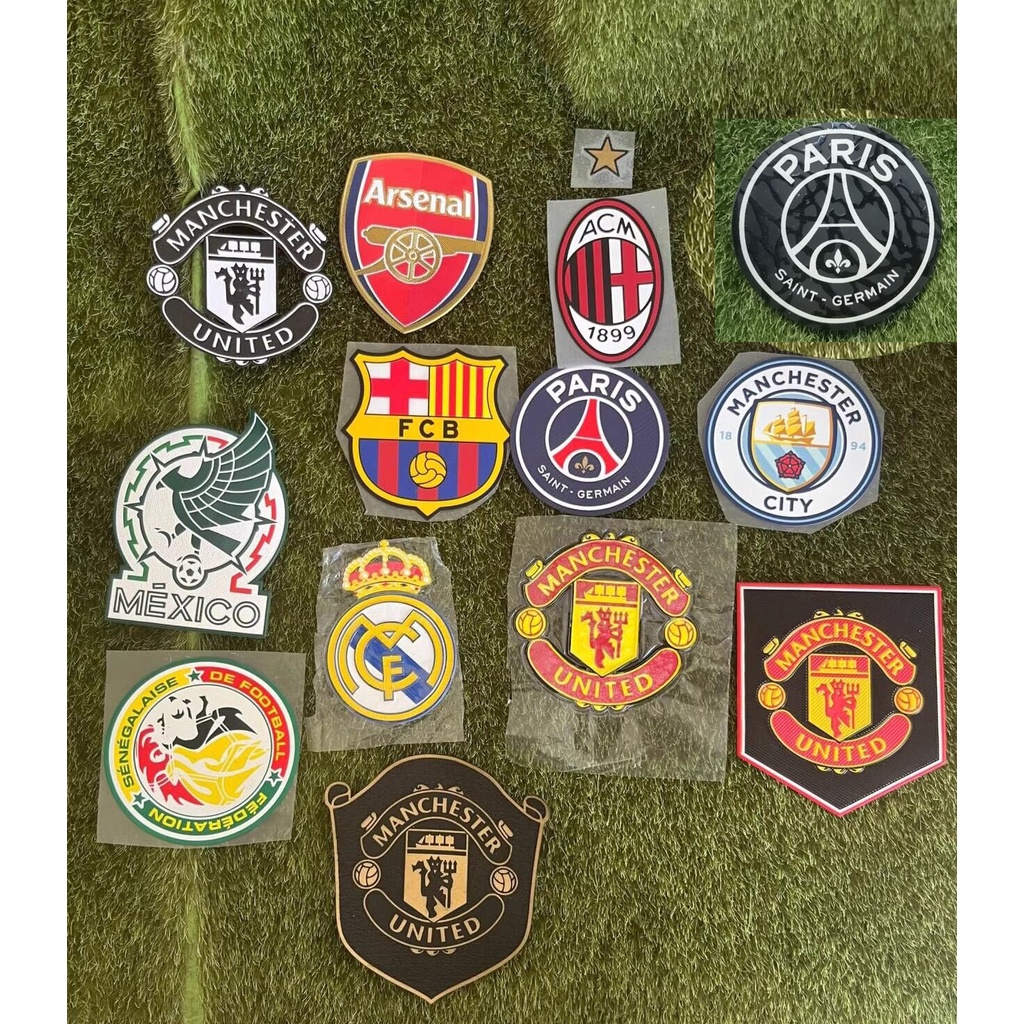 足球隊原木足球貼片熱轉印足球徽章