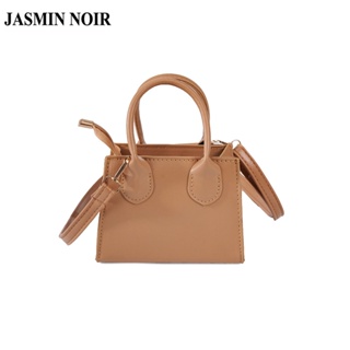 Jasmin NOIR PU 皮革女士手提包休閒斜挎包小號方形手提包
