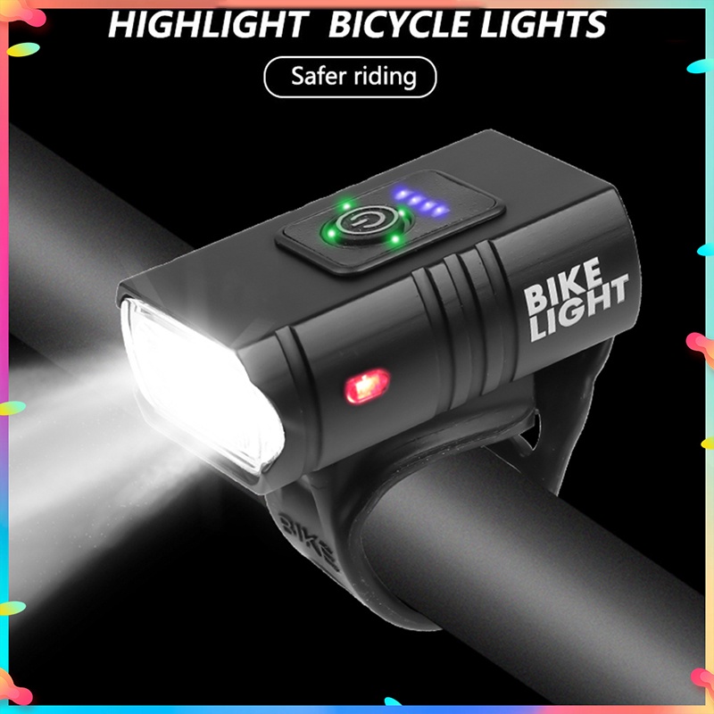 Bucklos 6 LED 自行車燈 10W 800LM USB 頭燈 6 模式 USB 充電 MTB 前燈自行車配件