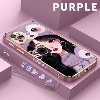 HP 手機殼金色鍍鉻軟手機殼適用於 Redmi Note10 4G Note 10 5G 手機殼 Redmi Note