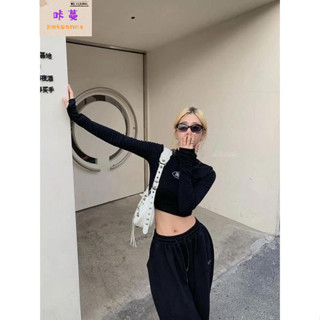 【咔蔓】特價 德絨磨毛加厚中高領打底衫 長袖T恤女 內搭緊身顯瘦辣妹上衣 長袖短版上衣