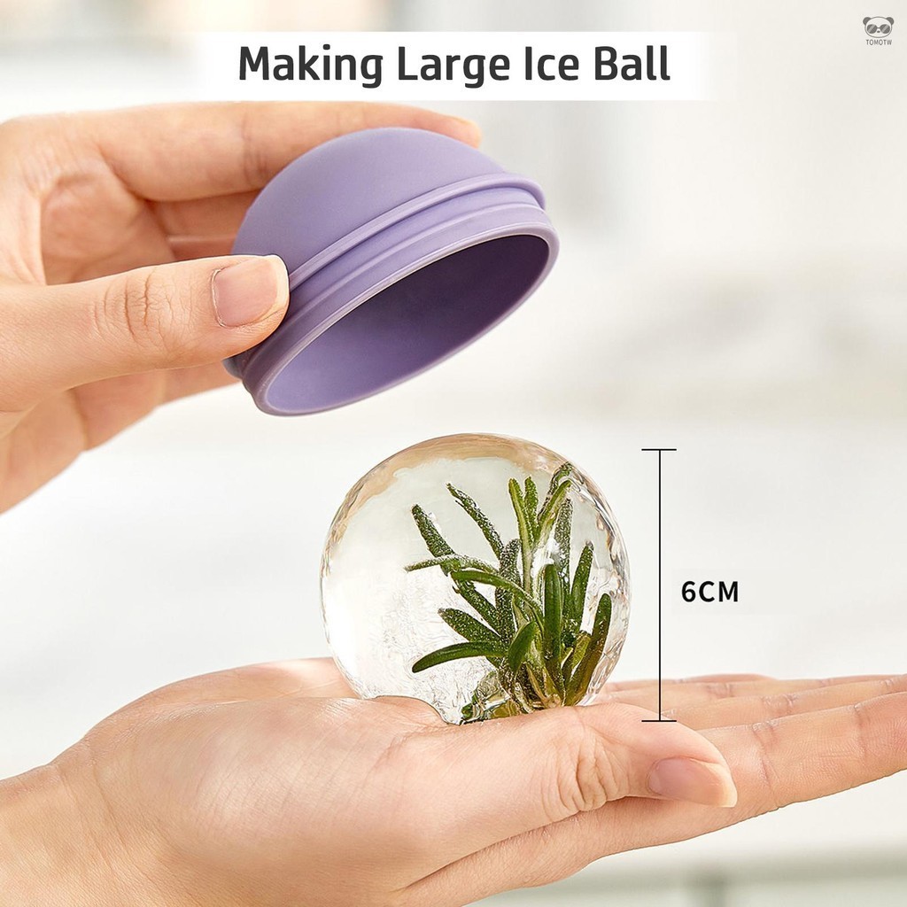 燈泡型冰球模具 矽膠+AS材質 單個裝 薰衣紫+漏斗
