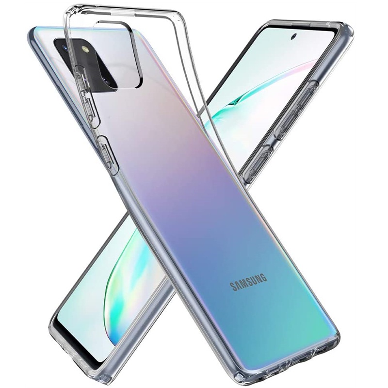 SAMSUNG 適用於三星 Galaxy Note10 Lite 6.7 英寸 SM-N770F 柔軟透明矽膠柔性防震