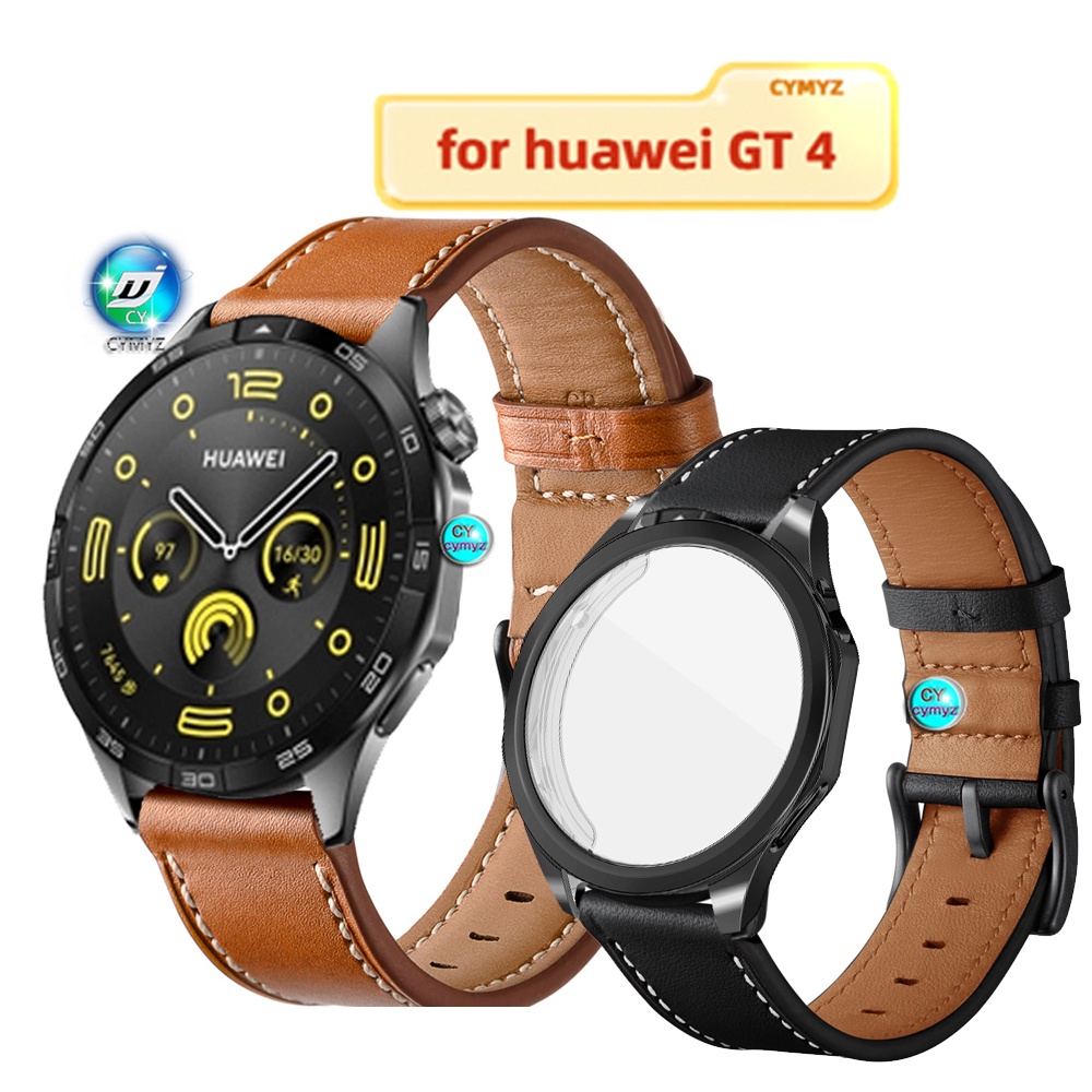 華為手錶 GT4 GT 4 46 毫米錶帶運動腕帶華為手錶 GT 4 GT 錶殼屏幕保護膜