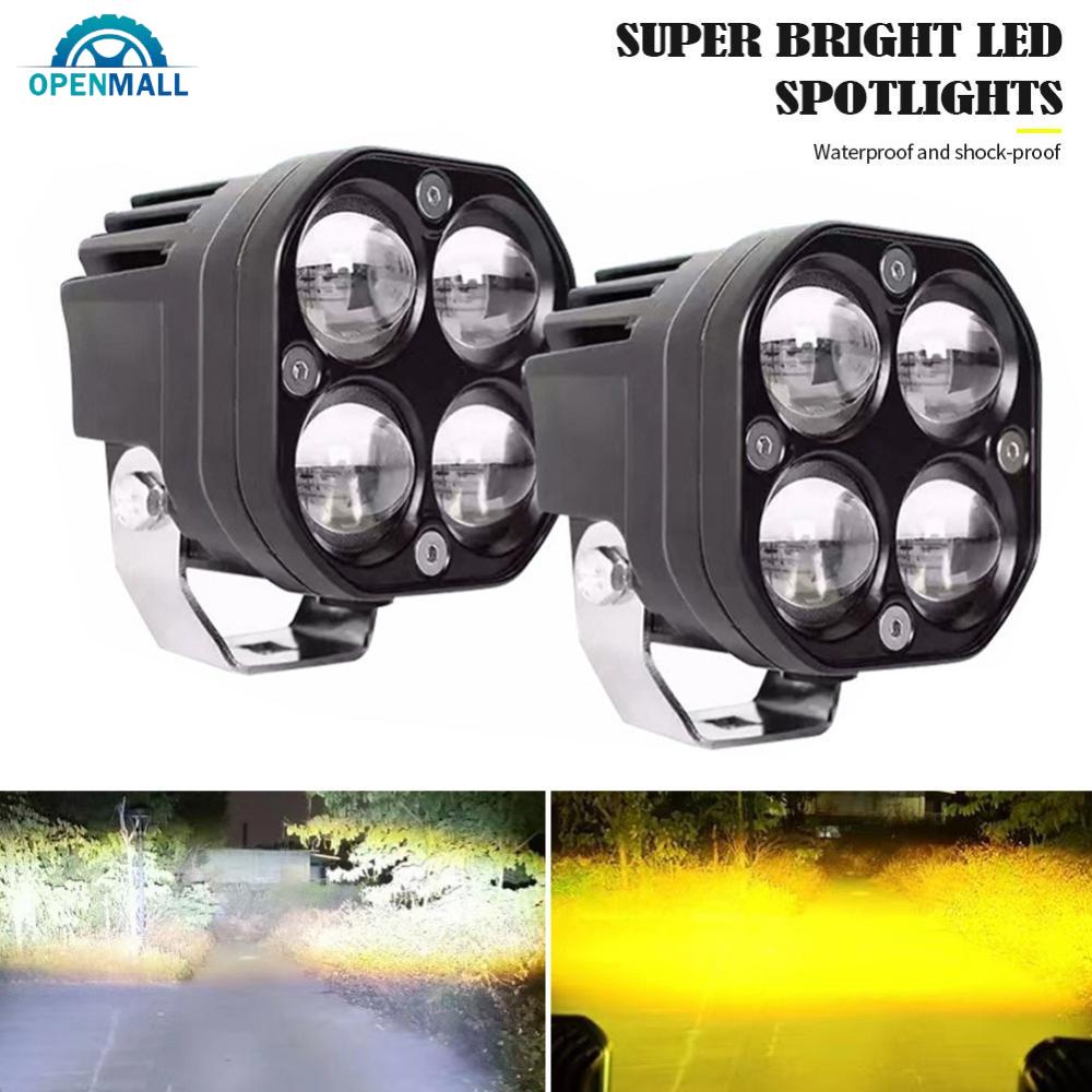 Openmall 3 英寸汽車摩托車 LED 工作燈 DRL 聚光燈霧燈適用於越野 4x4 拖拉機 12V-80V 30