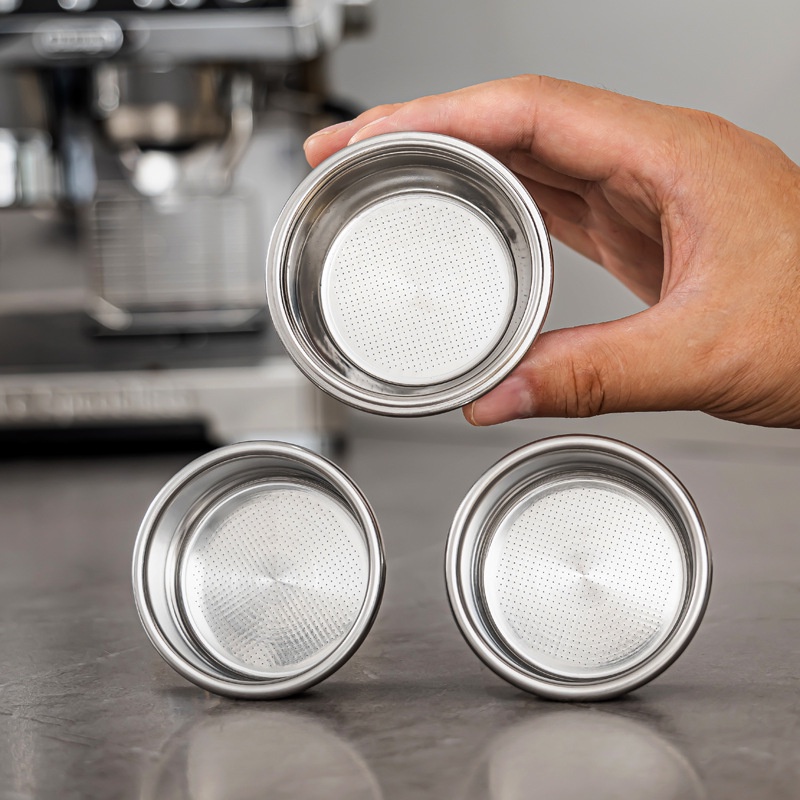 不鏽鋼咖啡過濾網 意式咖啡機過濾器單份雙份粉碗咖啡手柄粉槽食品级特供耐高温不变形
