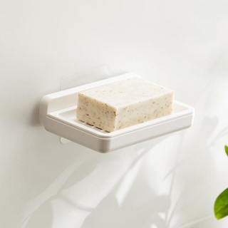 立恆 日式肥皂盒雙層瀝水 免打孔浴室廁所衛生間香皂盒壁掛式