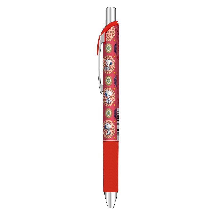 Pentel ENERGEL極速鋼珠筆0.5故宮史努比_番蓮紋盒紅芯（限量）【金石堂】