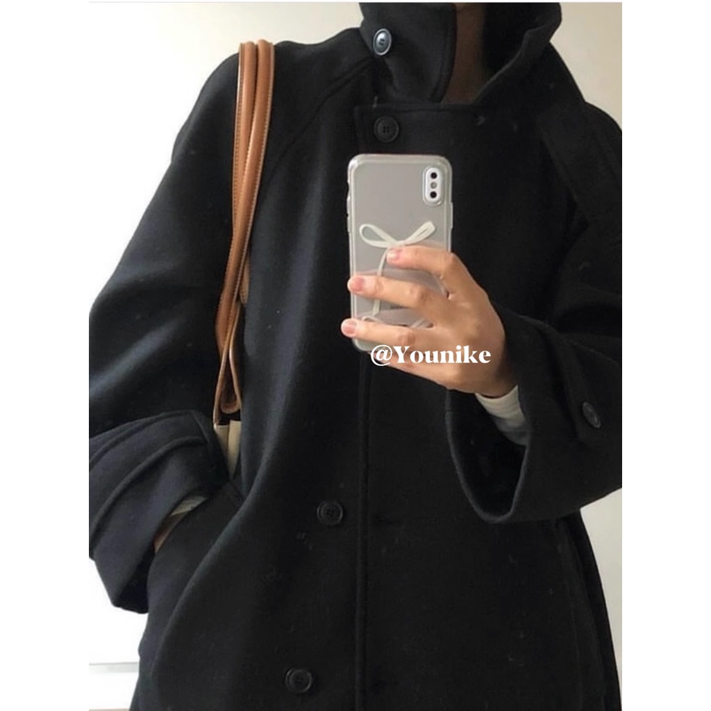 韓系ins風浪漫甜美蝴蝶結印花高透韓版材質適用iphone15pro/14promax蘋果13/12/11手機殼保護套