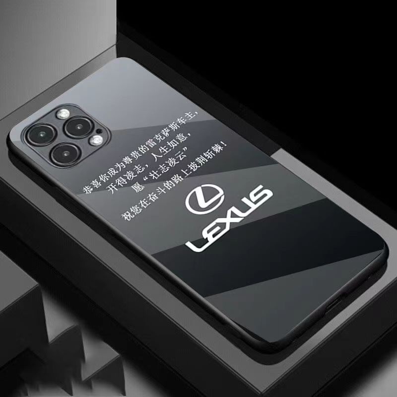 Lexus IPhone 15promax手機殼15/15pro新款保護套14/14pro玻璃殼潮流款