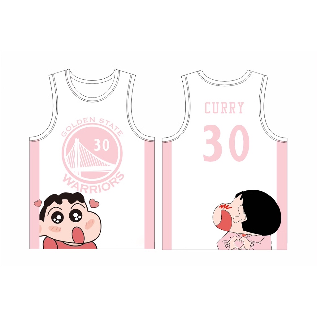 可愛情侶籃球服卡通蠟筆小新520禮物diy訓練運動衫