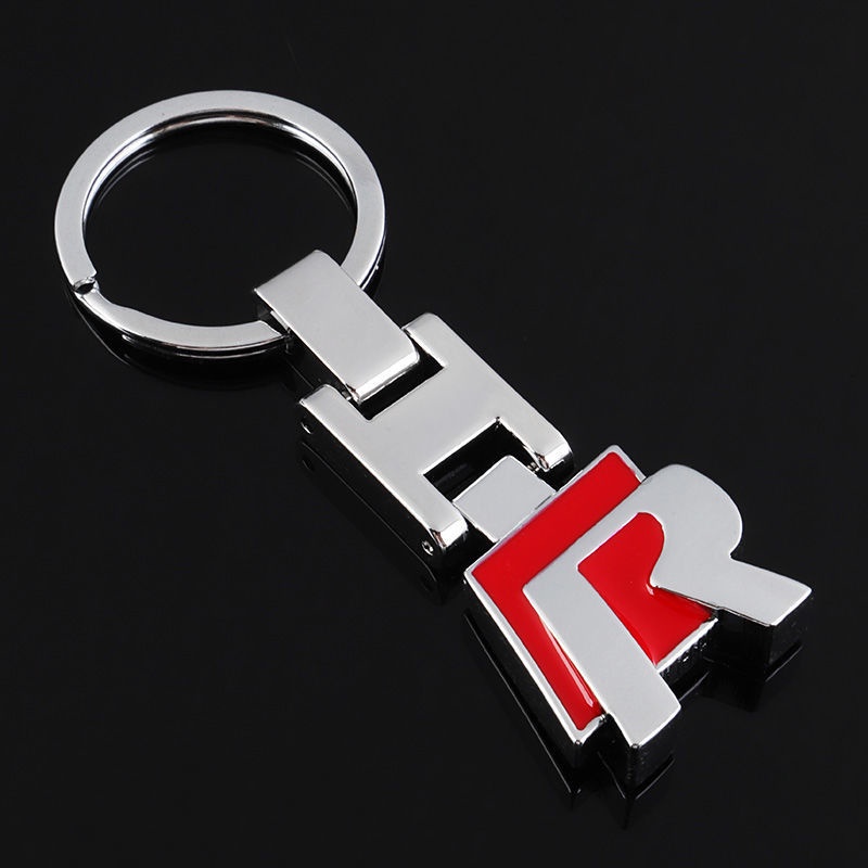 Volkswagen車鑰匙扣CC Touareg POLO JETTA GOLF鑰匙R字母金屬吊飾