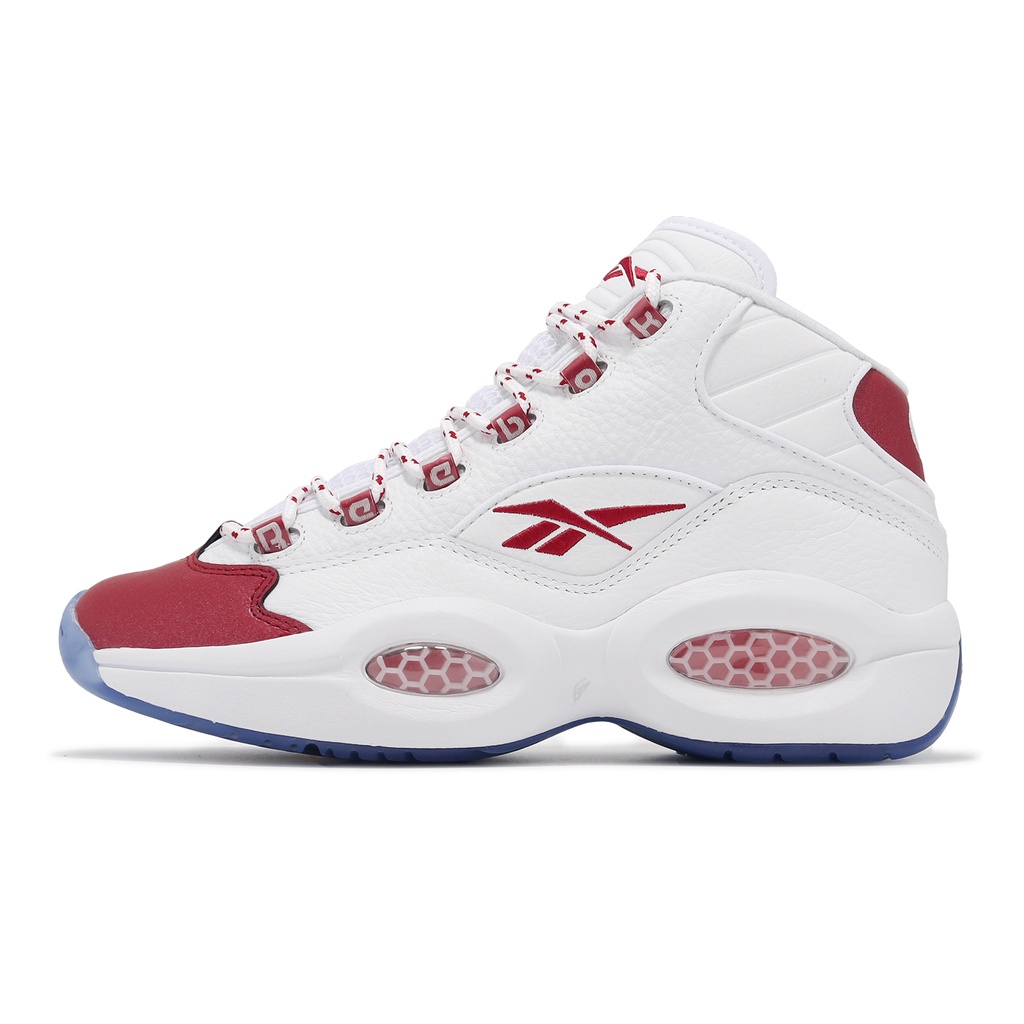 Reebok 籃球鞋 Question Mid 白 紅 OG 戰神 艾佛森 男鞋 復刻【ACS】 100074721