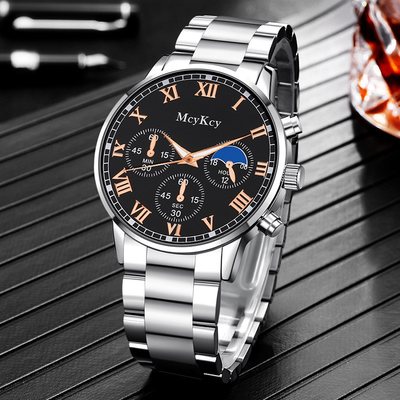T5LV 新款McyKcy品牌手錶 男士非機械錶 男表源頭手錶鋼帶商務男表