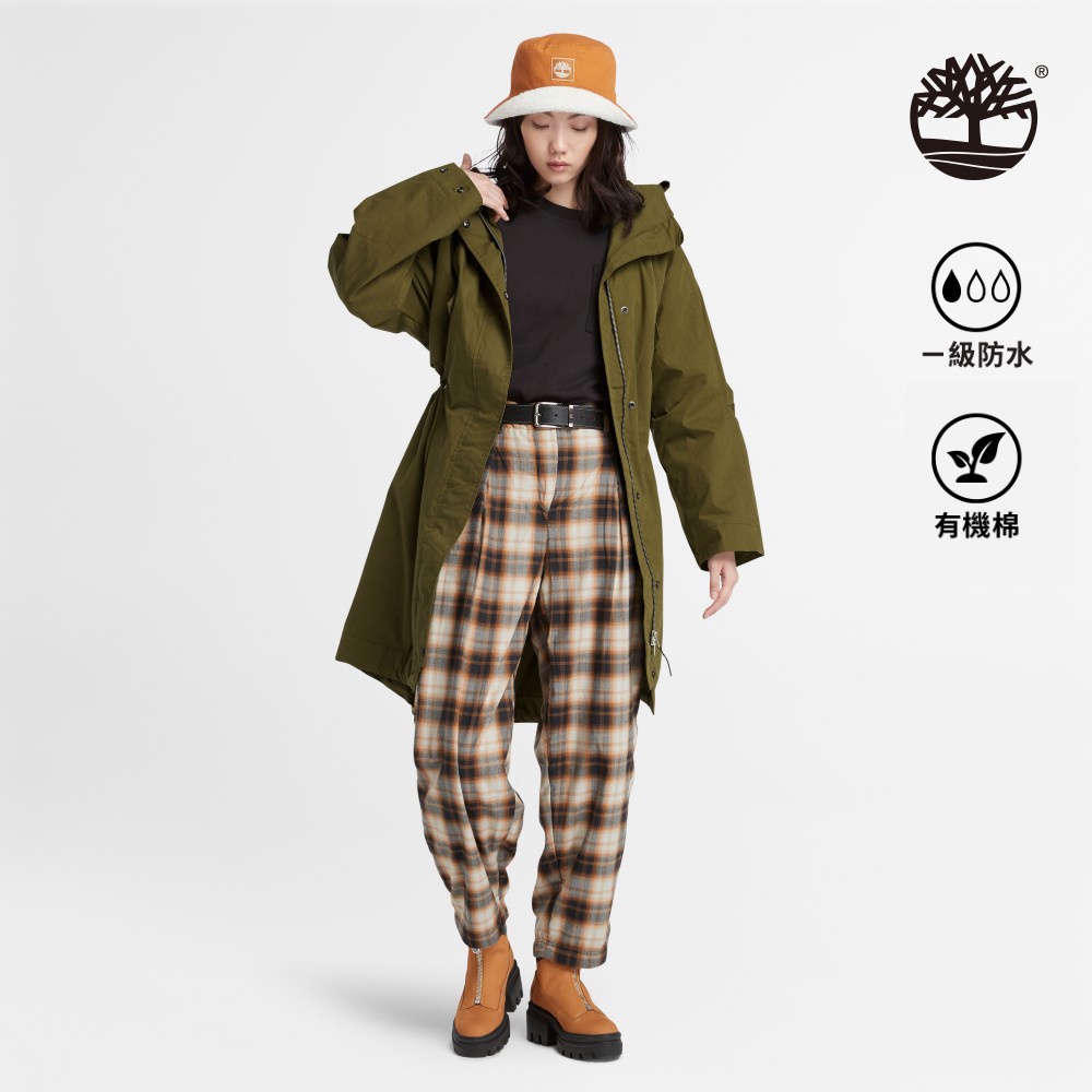 Timberland 女款深橄欖色魚尾派克大衣|A6HB9302