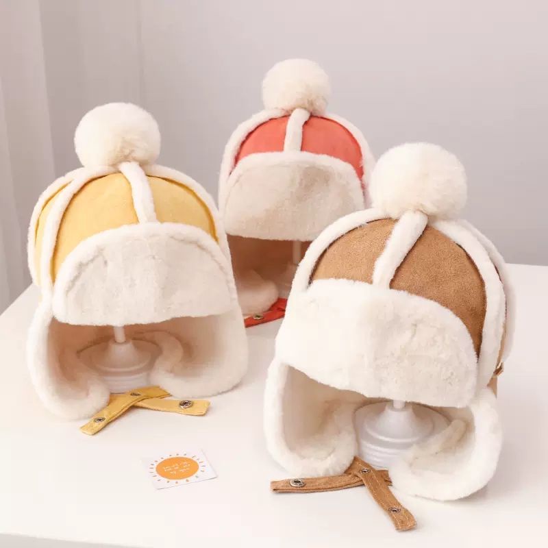 現貨 兒童雷鋒帽 秋冬季刷毛加厚 1-5歲嬰兒保暖護耳 男女寶寶 防風帽 幼兒3