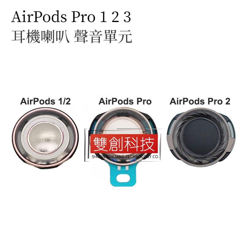 適用於 蘋果 AirPods Pro/Pro2 藍牙耳機 AirPods 1 2 3代 內置發聲喇叭單元 上半套