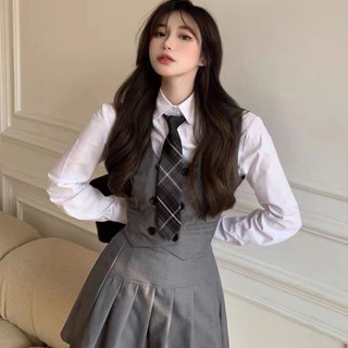 臺灣出貨🔥日韓JK制服 時尚套裝 學院風 JK制服 JK西裝短外套襯衫高腰百褶裙 學生校供服 制服套裝 百褶裙套裝