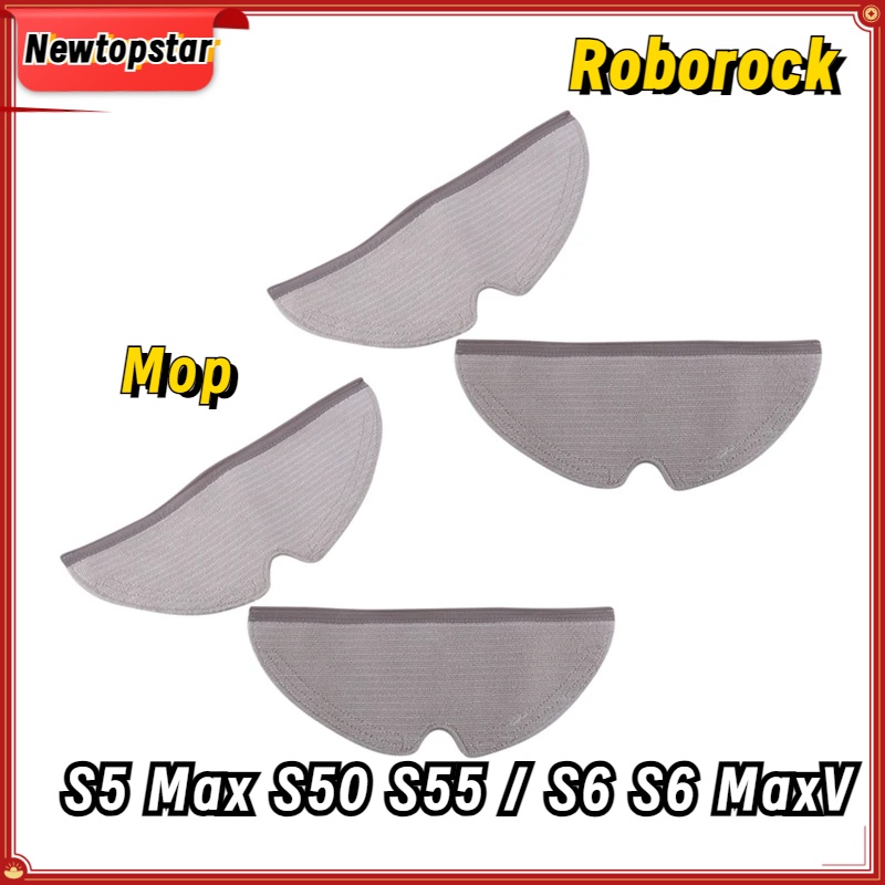 XIAOMI 4 件裝拖把配件全覆蓋適用於小米 Roborock S5 Max S50 S55 S6 S6 MaxV 吸