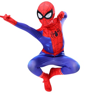 3D印花蜘蛛俠新紀元彼得帕克cosplay成人連身全包緊身衣扮演服裝