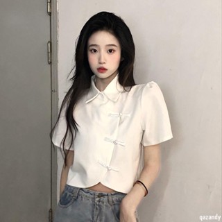 【古風】改良式旗袍上衣 新中式上衣 中國服上衣 中式上衣 新中式 改良版旗袍 短版上衣 夏 旗袍洋裝 短袖旗袍上衣