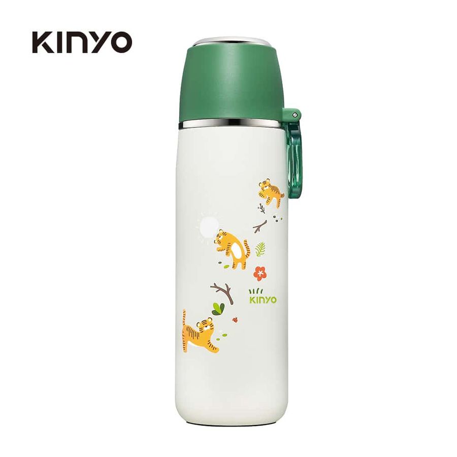 KINYO KIM-4013G不鏽鋼杯蓋保溫杯/ 綠 eslite誠品