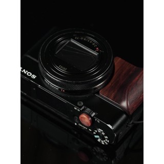 實木相機索尼RX100黑卡手把快門按鈕RX100M6 M7防滑柄RX100M5 M4