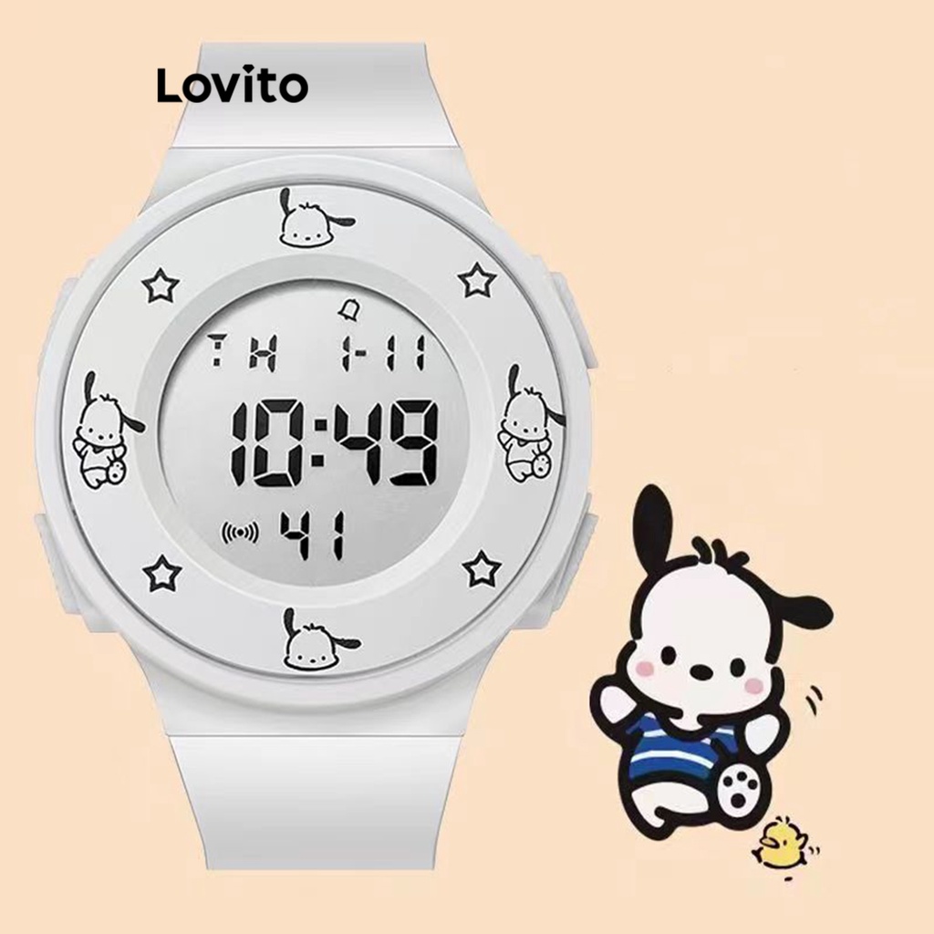 Lovito 休閒卡通圖案女用電子手錶 LFA12724