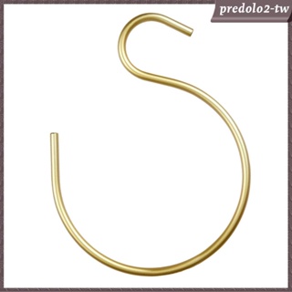 [PredoloffTW] S 掛鉤壁櫥掛鉤用具易於使用多用途鋁合金掛鉤衣櫃掛鉤杯子平底鍋包毛巾臥室