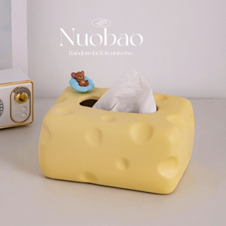 奶酪趣味紙巾盒創意奶油風陶瓷抽紙盒家用餐巾紙收納盒輕奢擺件 IKZB