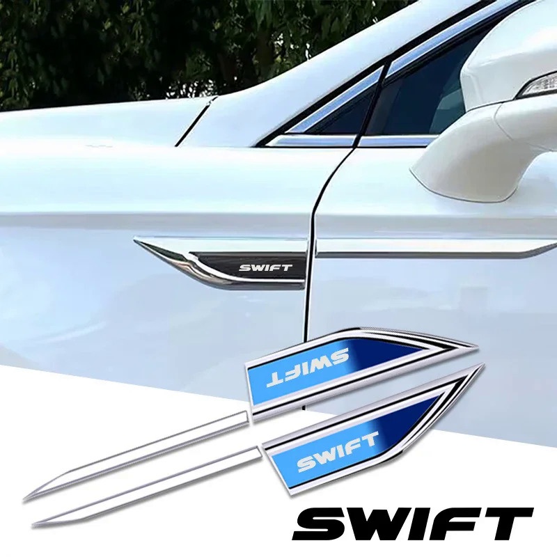 SUZUKI 2 件裝汽車配件側門刀片汽車貼紙汽車配件適用於鈴木 VITARA SWIFT