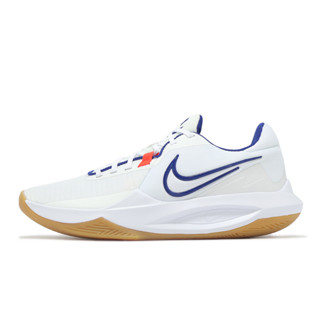 Nike 籃球鞋 Precision VI 男鞋 白 藍 低筒 實戰 運動鞋 [ACS] HV1796-141