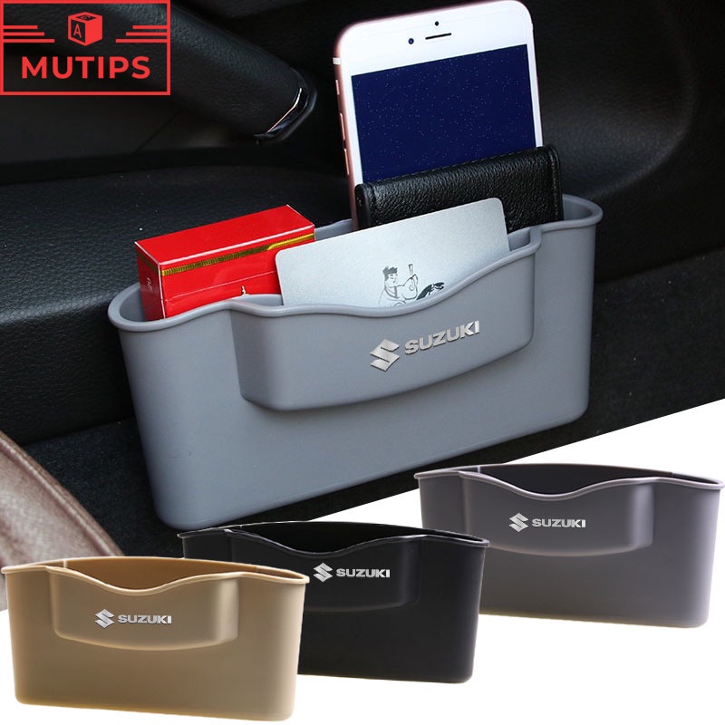 鈴木汽車座椅間隙側門塑料儲物盒卡片手機收納用於Suzuki ERTIGA XL7 Swift SX4 S-cross