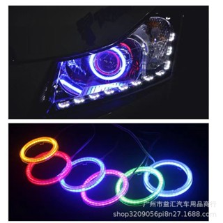 LED 天使眼光暈環大燈日間行車燈 DRL 12V 60-120mm 汽車摩托車大燈配件 汽車改裝配件 機車改裝配件