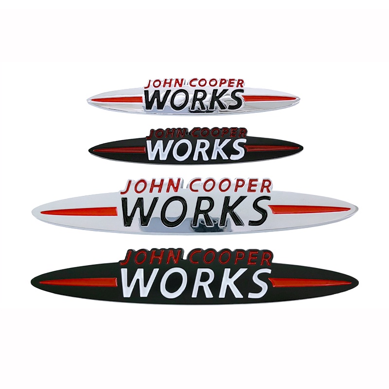 John CAOOPERS Works 標誌 MINI COOPER JCW R53 R55 後部 3D 標誌貼花配件的