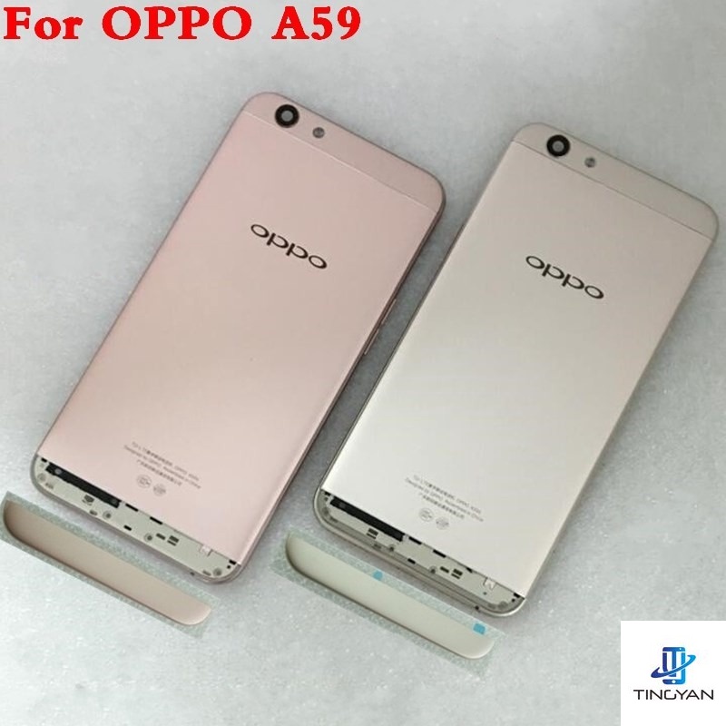 Oppo A59 F1S A57 電池盒後殼手機更換備件帶鏡頭側鍵後蓋