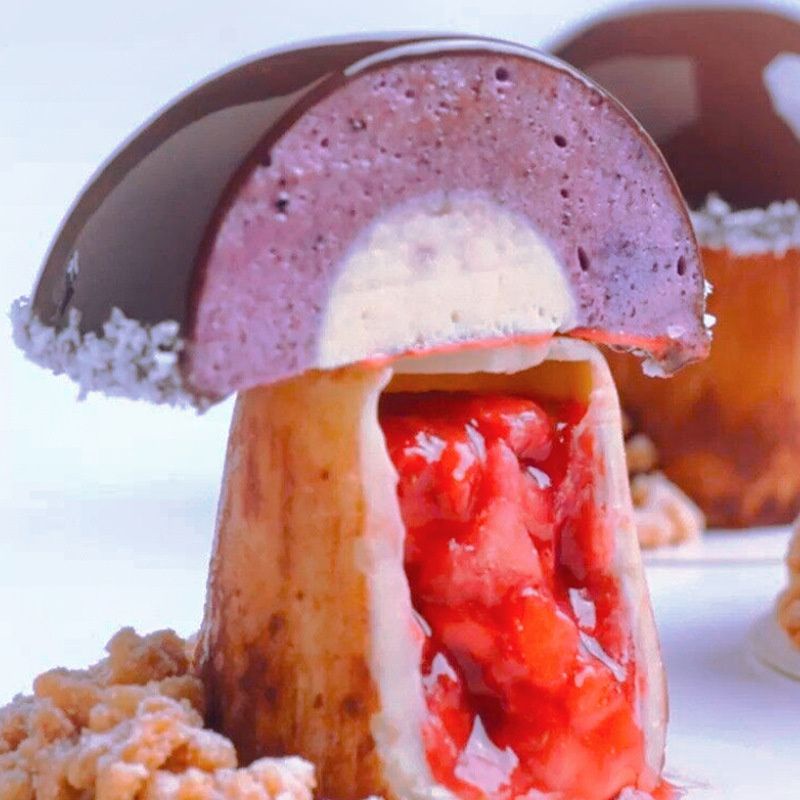 蘑菇慕斯蛋糕套裝烘焙模具DIY圓錐半圓甜品蛋糕冰棒冰棒布丁模具
