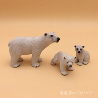 ❤樂樂屋❤動物模型 教育認知仿真動物模型北極熊 動物模型熱銷