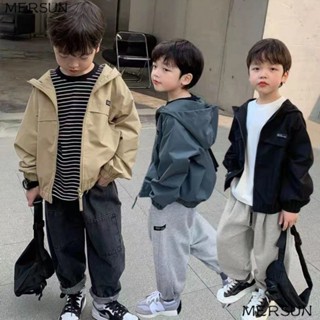 兒童裝寬鬆中上衣潮網紅款寬鬆潮流兒童韓版新款洋氣夾克新款連帽男寶寶外套風衣百搭春秋男童 LGXO