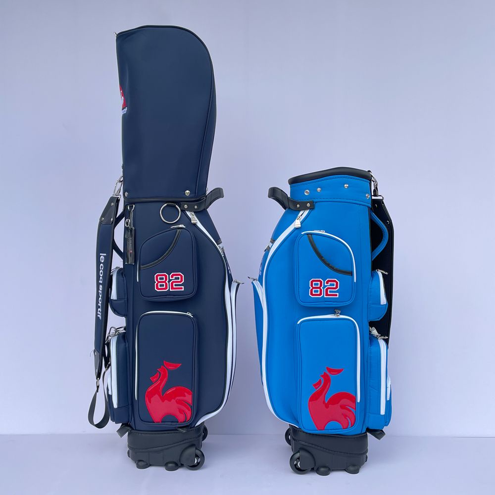 法國大公雞高爾夫球包耐用尼龍布包帶輪拉桿男女球杆包golf球袋-&amp;--