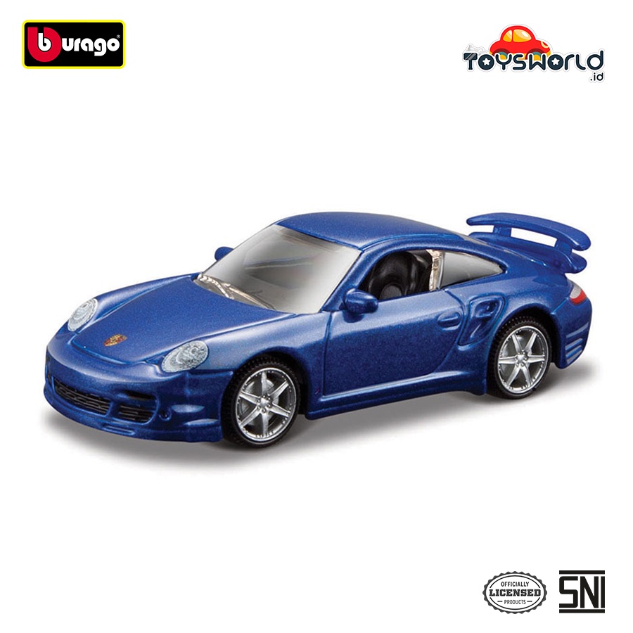 Bburago 1.64 2006 Porsche 911 Turbo 藍色金屬漆
