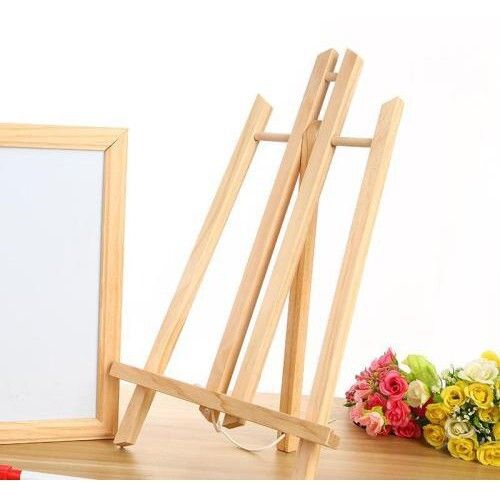 【桌上型畫架-簡易款】小畫架 木質 微型 松木 三角小畫架 桌面台式展示 三角支架