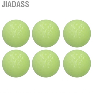 Jiadass 6 顆/套夜光高爾夫球練習用雙層夜間螢光高爾夫球