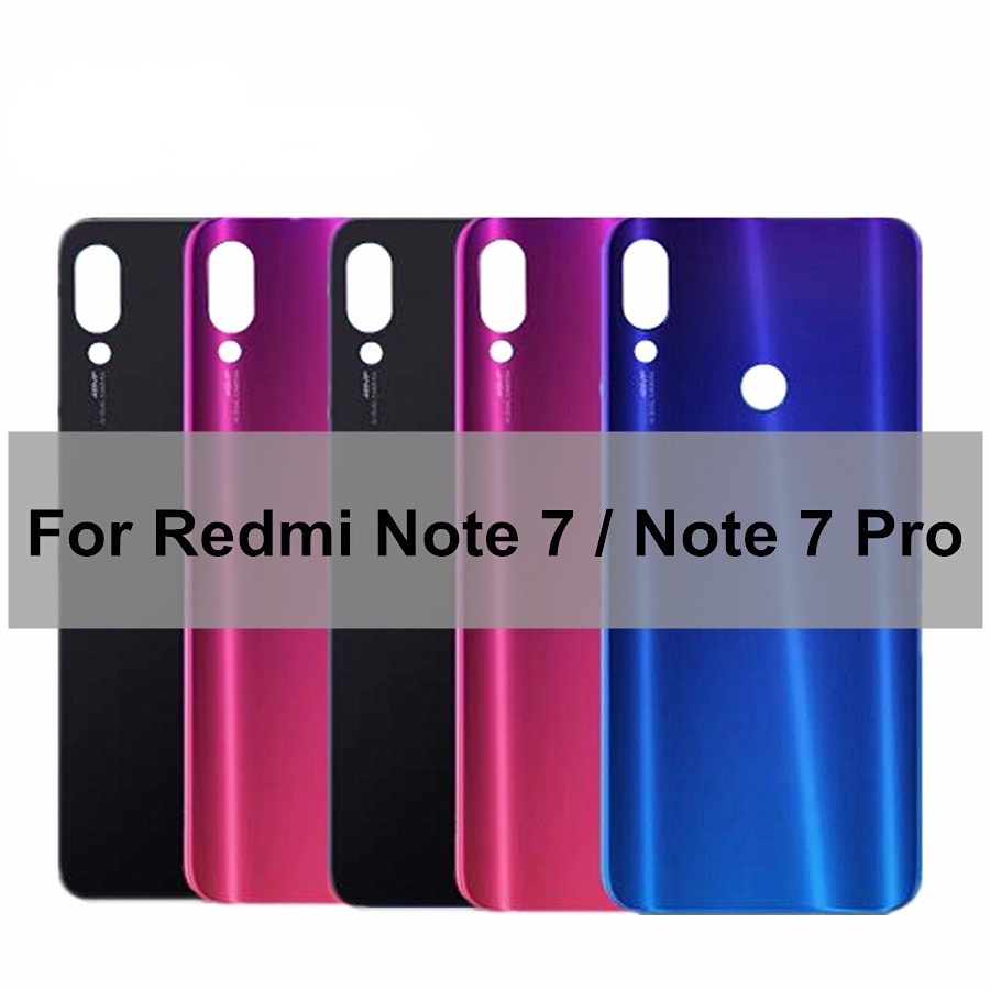 XIAOMI 適用於小米 redmi note 7 pro 後蓋玻璃電池蓋後門外殼更換適用於 redmi note7 p