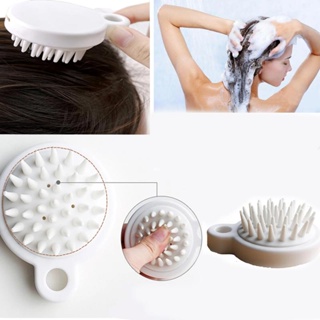 日式矽膠頭身體頭皮頭髮按摩器洗髮水按摩刷頭清潔順滑刺激淋浴梳護理工具