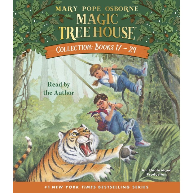 Magic Tree House Books 17-24 (audio CD, unabridged)(有聲書)/Mary Pope Osborne【禮筑外文書店】