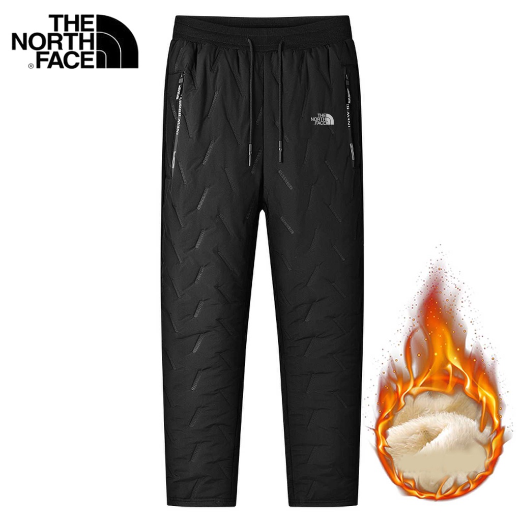 北面 The North Face M-8XL 大碼冬季男士抓絨長褲防風保暖褲純色防水休閒褲
