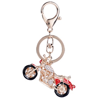 創意機車機車造型合金鑰匙扣女生包包裝飾時尚吊飾